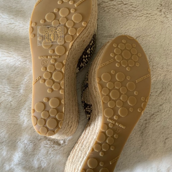 Jimmy Choo Wedged Sandal - Snakeskin - Picture 4 of 4